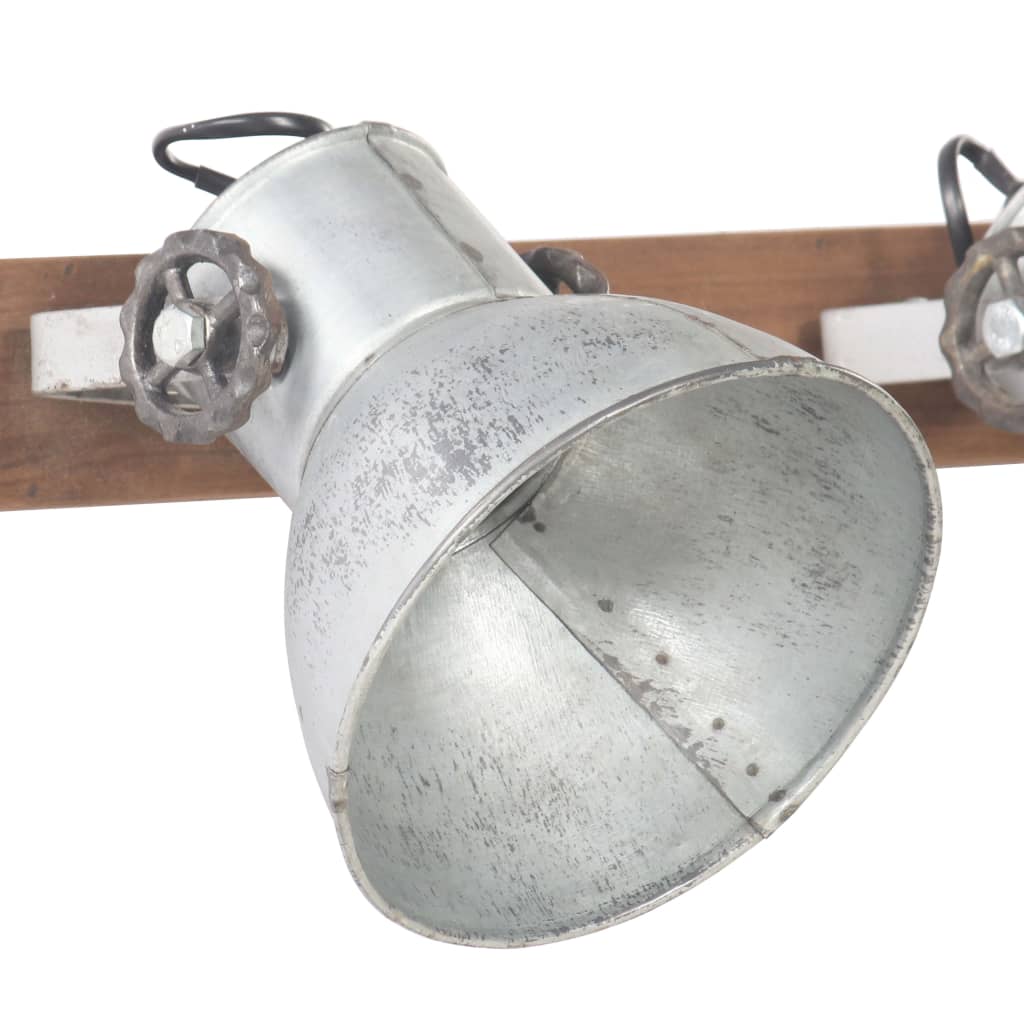 Wall Lamp Industrial Style Silver 45 x 25 cm E27