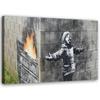 Canvas Print, Boy Port Talbot Mural Banksy
