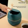 Mini Creative Desktop Trash Desk Light Luxury Pop-up Lid Storage Bucket Kitchen Bedroom Make Up Desktop  Rubbish Storage Bucke