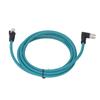 Кабель Ethernet CAT6A M12 8-контактный разъем X Code на RJ45 Male экранированный шнур IP67 водонепроницаемый 2 метра W