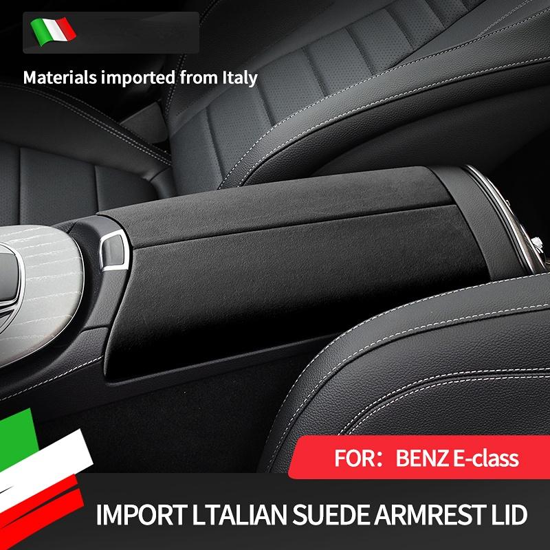 Italian Premium Suede For Mercedes Benz E Class W213 S213 A238 C238 AMG E63 2016 2017 2018-2021 2022 Car Console Armrest Sticker