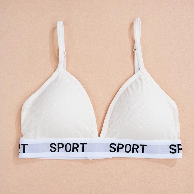 FINETOO Women's Lace Underwear Sports Bras Sexy Girls' Bra Detachable Breast Pads Bra 3/4 Cup Push Up Bra Triangle Cup Strap Underwear