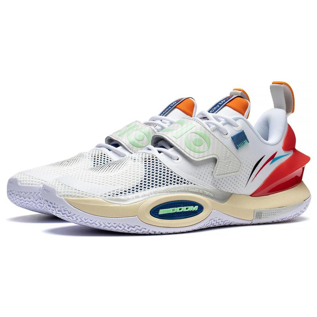 Баскетбольные кроссовки Li Ning All City 10 V2 Мужские Низкие Стандартные Белый/Антарктический Серый ABAS059-15