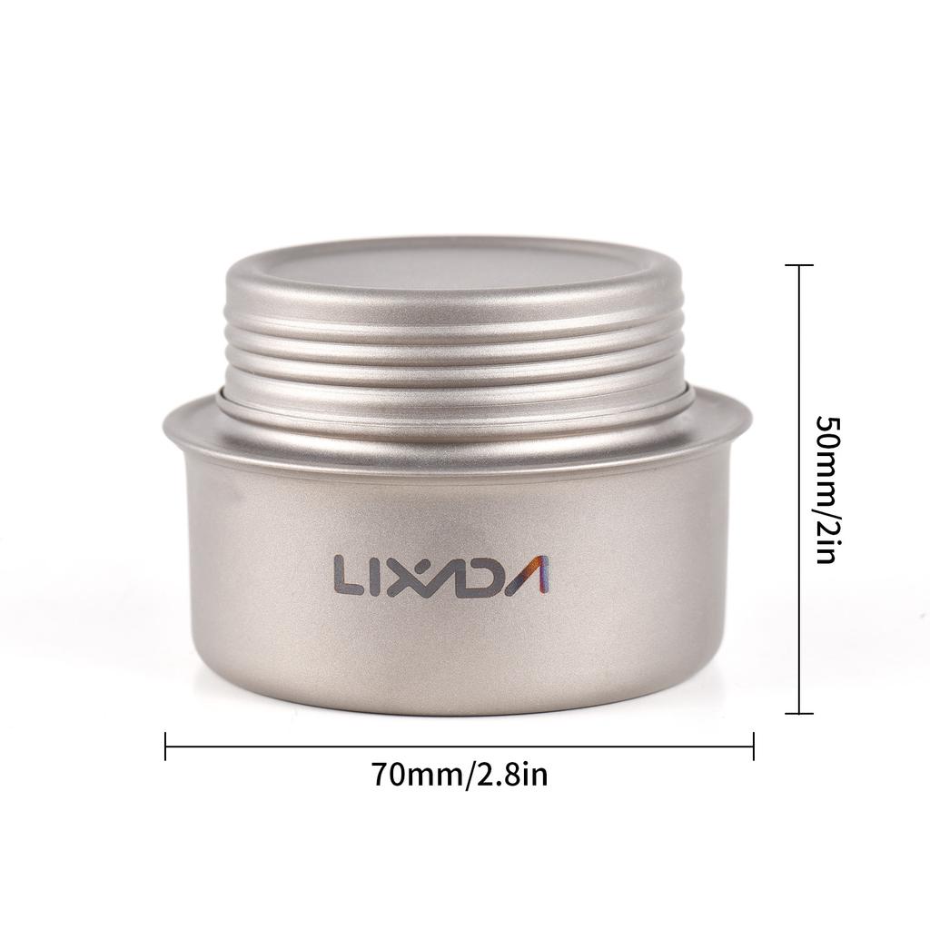 Портативная мини-походная плита Легкая титановая спиртовая горелка Эффективная и безопасная походная плита для активного отдыха