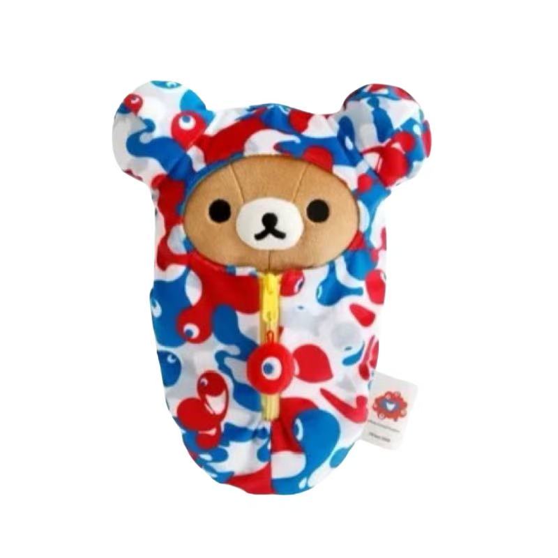 НОВЫЙ Спальный мешок Плюшевая кукла-брелок Rilakkuma креативность расслабляющий медведь Korilakkuma Японский медведь Expo Osaka Брелок для рюкзака Подарок