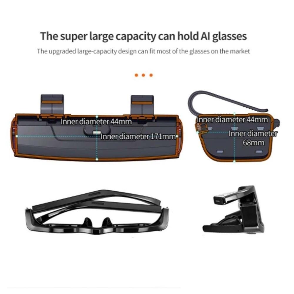 Storage Organizer Fashion Glasses Case Glasses Protection Storage Box Car Interior Accessories