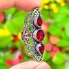 Natural Mozambique Garnet Gemstone 925 Sterling Silver Gift Ring Size 6 A4n74