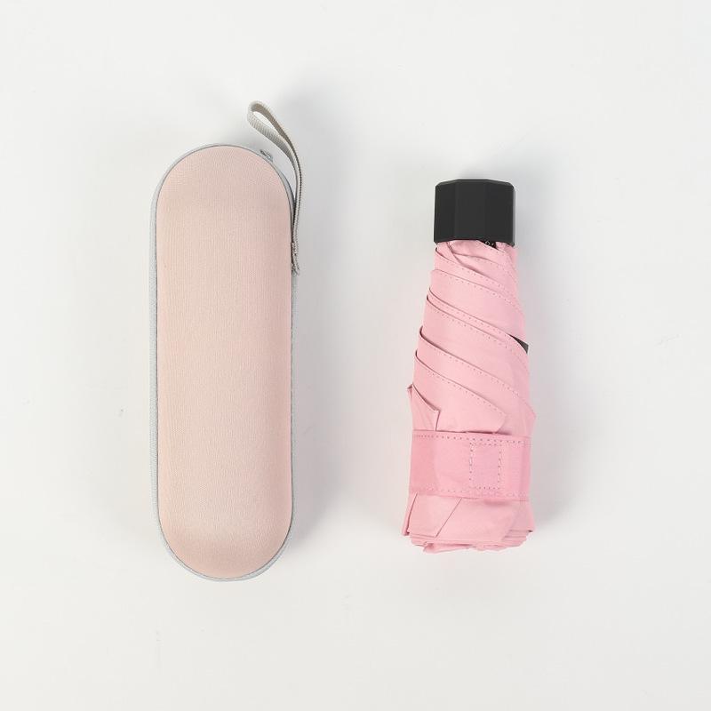 Компактный зонт двойного назначения с УФ-защитой от солнца и дождя, портативный складной солнцезащитный козырек с принтом