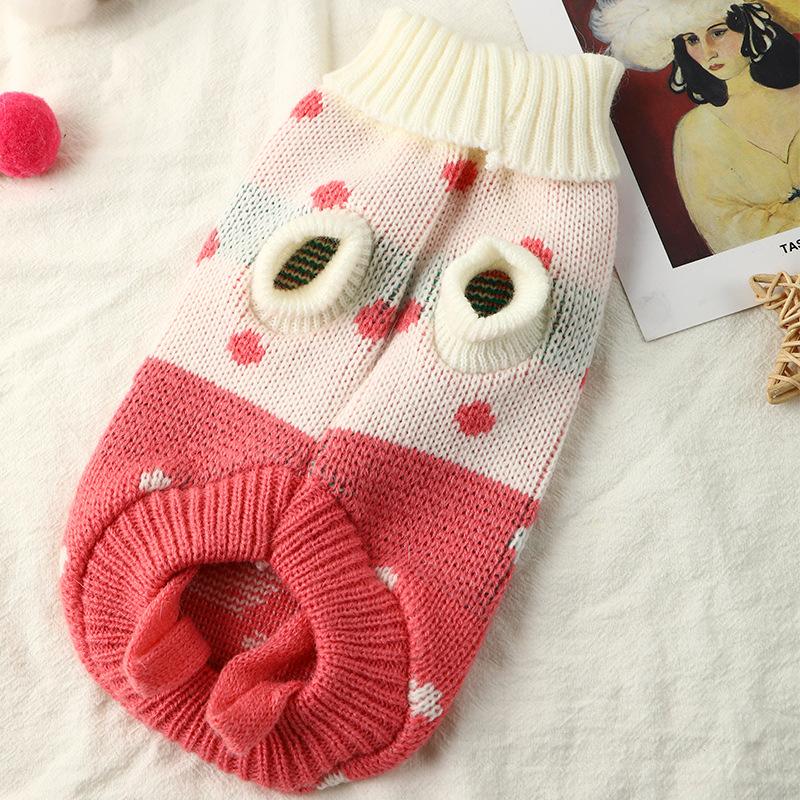 Свитер для щенков и кошек, зимняя теплая одежда для собак для маленьких и средних собак, пальто для таксы, чихуахуа, французского бульдога, йоркширского пуделя, наряд для домашних животных