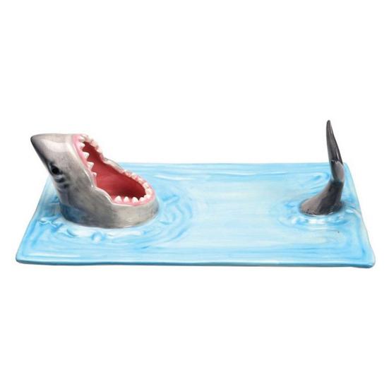 Тарелка для суши Керамический поднос для суши в форме акулы Поднос для сервировки суши-лодки