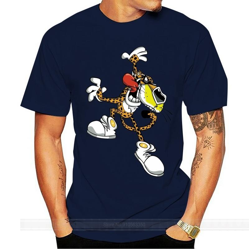 Men Cheetos Chester Short Sleeve Cotton T Shirt Black cotton tshirt men summer fashion tshirt euro size