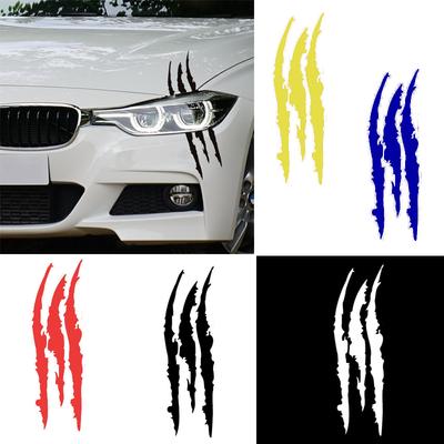 Авто Наклейка Светоотражающая Коготь Монстра Царапина Полоса Маркировка Фар Наклейка Наклейки на автомобиль 40 см X 12 см автомобильные аксессуары