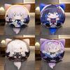 Adorable Anime Character Plush Pillow Keychain Set With Soft Pp Cotton Filling And Short Plush Material