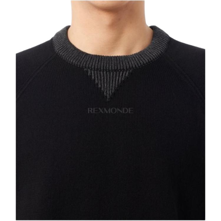 Stone Island Badge Loose Fit Crew Neck Long Sleeve Knit Sweater Men sweater L1S1551000-13S01D3-V0029
