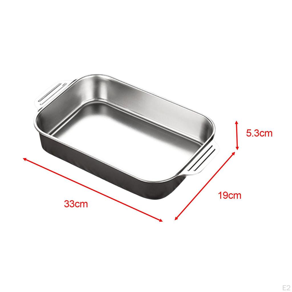 Сковорода для жарки рыбы, прямоугольная с ручками, матовая поверхность, изысканная поделка, прочная ржавчина