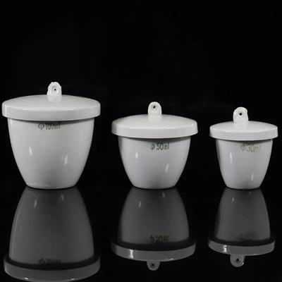 Доступны все размеры от 5 мл до 300 мл Фарфоровый лабораторный тигель 1 шт. Керамический тигель с крышкой для школьных лабораторных экспериментов