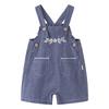 Летние джинсовые комбинезоны для девочек Babylove из хлопка