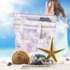 Portable Handheld Toiletries Swimming Beach Zipper Bag, Mesh Shower Caddy Bag Hanging Toiletry And Bath Organizer Two Pockets
