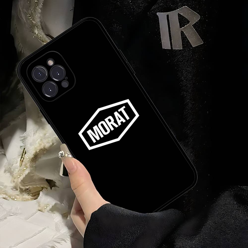 Крутая команда Morats для iPhone 17 16 15 14 13 12 11 Pro Max Plus Ударопрочный Черный Мягкий Чехол для Телефона