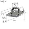 5mm Stainless Steel Square Sunshade Canopy Accessories Set
