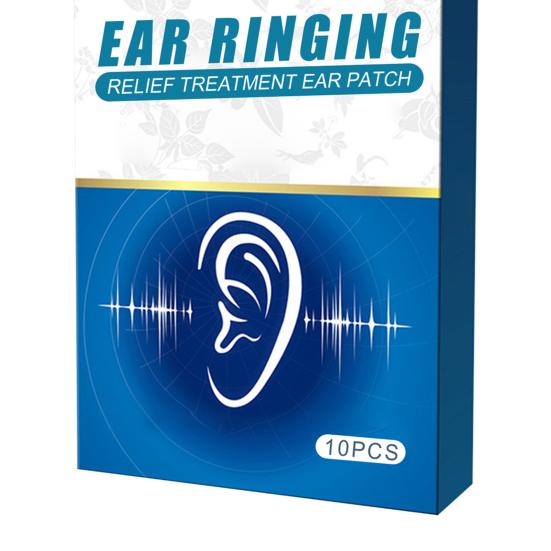 Yousheng 10Pcs/Box Tinnitus Ear Decal Quick Effect Compact Plant Extracts Tinnitus Hearing Impairment Patch for Relieving Ringing Sound