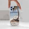 Coconut For iPhone Max,14,SE,12,15,Pro,17,Plus,11,XS,Mini,16,X,13,XR,Transparent Soft Cover Case