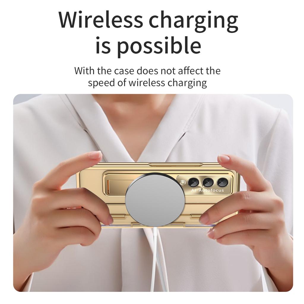 Прозрачный защитный чехол с шарниром для Samsung Galaxy Z Fold 7 6 5 4 3 с пленочным покрытием для линз и защитной пленкой для экрана Z Fold6 Fold7