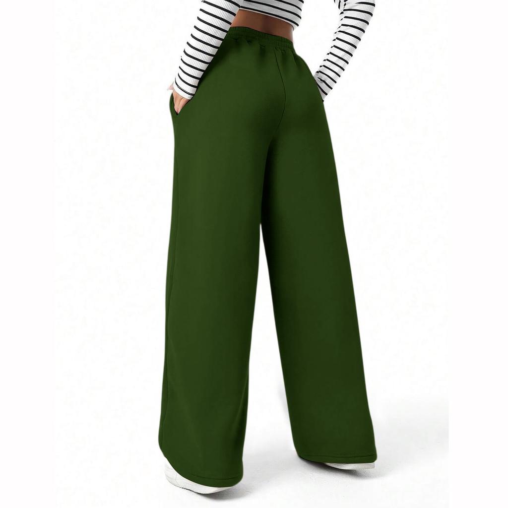 Женские широкие спортивные штаны на кулиске, свободные спортивные штаны