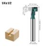 Keyhole Knife, Keyhole Knife, Photo Frame Hanging Hole Gong Knife, Trimming Machine, Woodworking Milling Cutter 6.35 Handle 6Mm 1/4