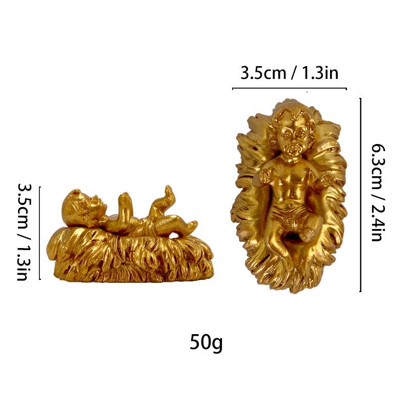 Скульптура имитирующая человеческую фигуру Христос Католицизм Пастух Ангел Смоляные поделки Иисус Домашнее украшение Украшения