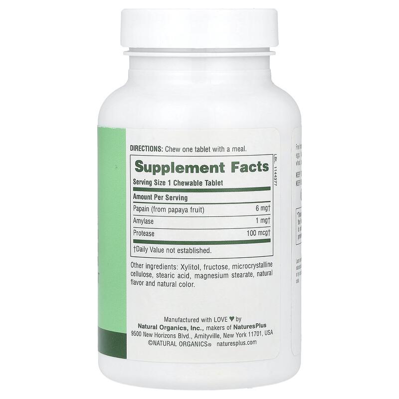 Chewable Papaya Enzyme , 360 Tablets