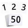 Paper Table Number Cards for Conferences and Parties Double Sided Numbered Seating Cards for Easy Viewing Place Card