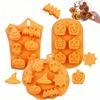 Halloween Silicone Cake Mold Pumpkin Mold Ghost Hat Skull Nonstick Chocolate Food Baking Tray Cookie Biscuit Cake Baking Mold