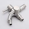 Rust-proof Double-outlet Garden Faucet Antiseptic Garden Water Tap Washing Machine Faucet  Bathroom