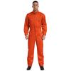 Mens Pure Cotton Jumpsuit Stand Collar Design Long Sleeve Front Zip Overalls Work Uniform Coveralls