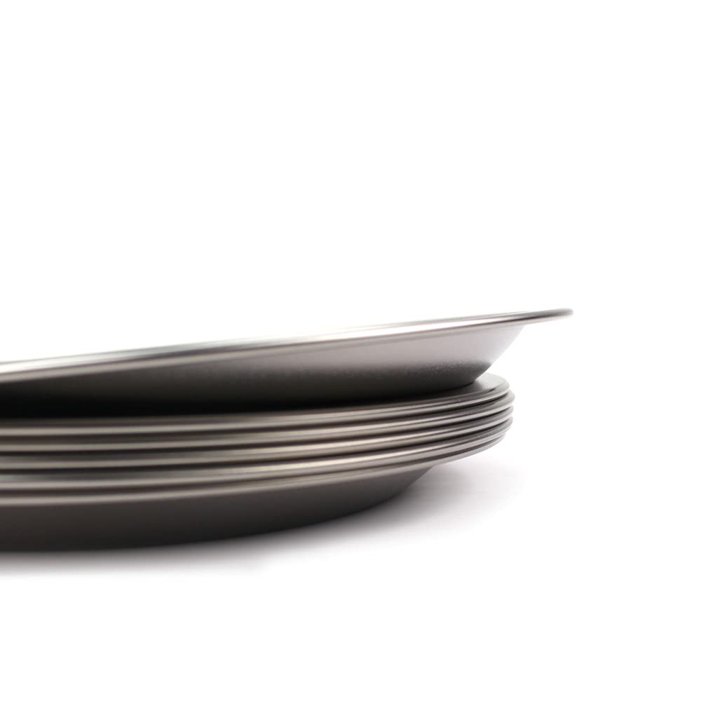 Outdoor Camping Plate Titanium Plate Tsubame Sanjo 23cm Made In Japan Tableware Flat Plate Serving Plate Round Round Large Size Solo Can Peaks Trees