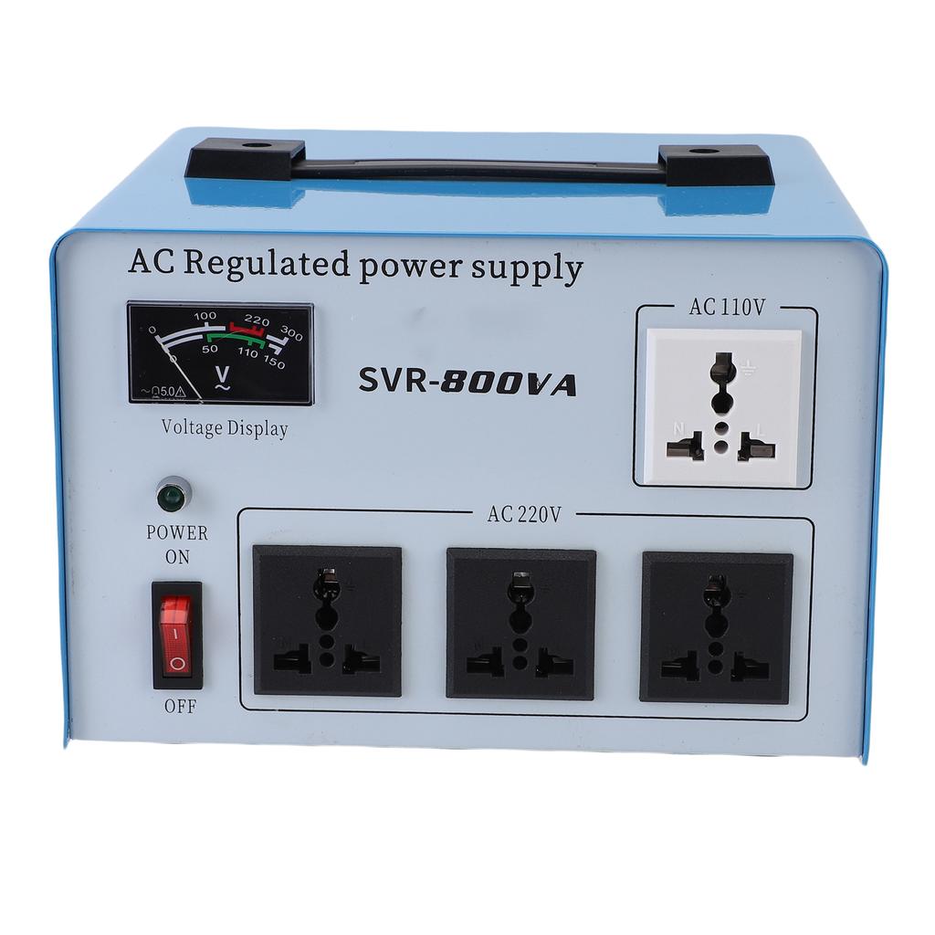 800 Вт Автоматический регулятор напряжения Однофазный стабилизатор напряжения для компьютеров смартфонов фотооборудования 160