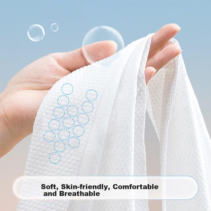LEXON Disposable Bath Towel Travel Pack, Thick Large Bath Towel Face Towel, 5-Pack