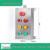 7-position: emergency stop + 3 buttons + 3 lights, водонепроницаемый