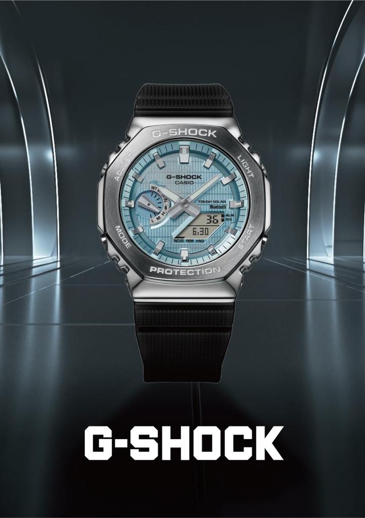 Мужские часы Casio G-Shock GBM-2100-1AJF, Черные, С металлическим корпусом, Bluetooth, Tough Solar, Биомасса-пластик, Оригинальный японский продукт