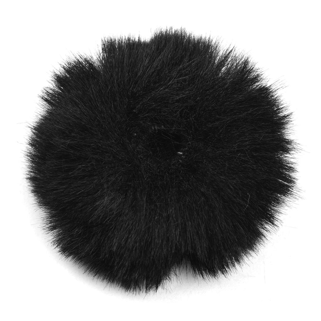 Andoer Прикрепляемый петличный микрофон с меховым наушником на ветровом стекле, совместимый с Boya M1 и другими большинством петличных микрофонов