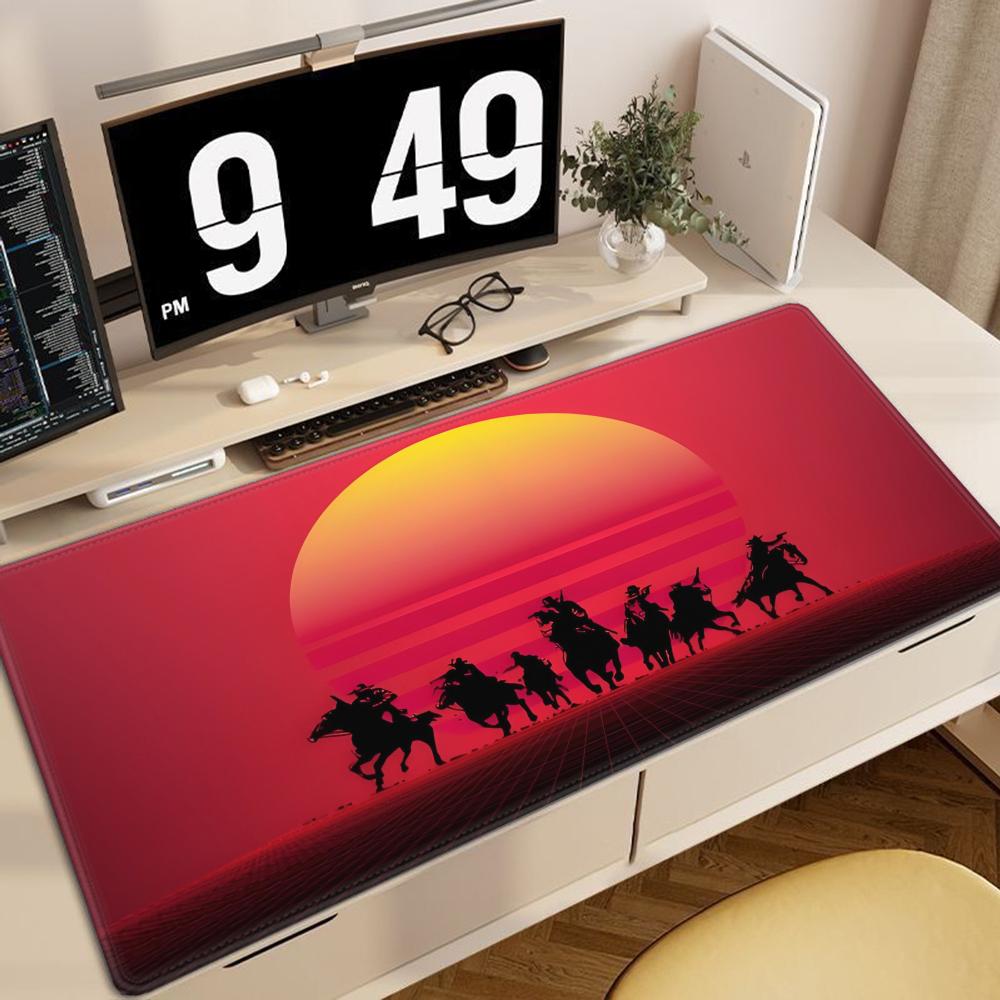 DeadR-Redemption Mouse Pad Cute HD Desk Pad Extended Gaming Keyboard Mats Large 90x40cm XXL Gamer Mousepad