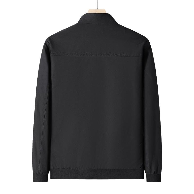 Весенняя спортивная и досуговая мужская куртка, модная универсальная куртка для людей среднего возраста и молодежи с воротником-стойкой