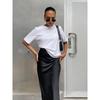 2023 Half Length Skirt Commuter Satin Drape Long Skirt