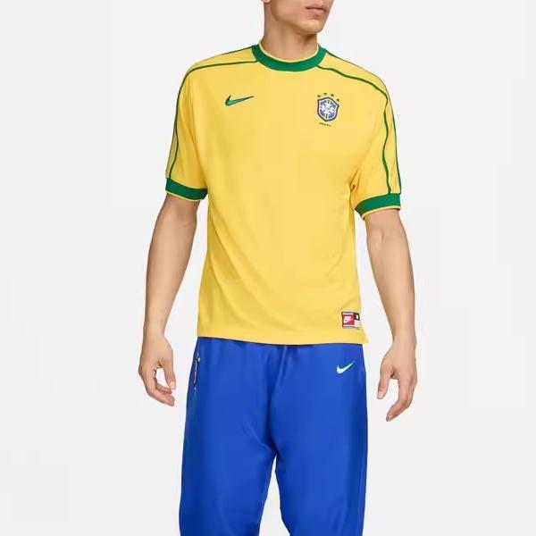 Nike Brazil 1998 World Cup Remake Kit Jersey 'Yellow' Men's FZ6682-741