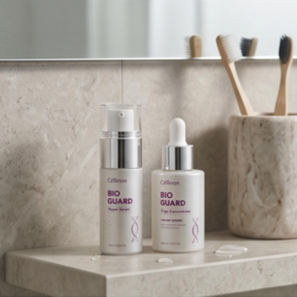 Celltrion Skincare / Celinon Bio Guard Лифтинг-уход 7-предметный полный набор / Комплексная система против старения / Набор / Из Кореи