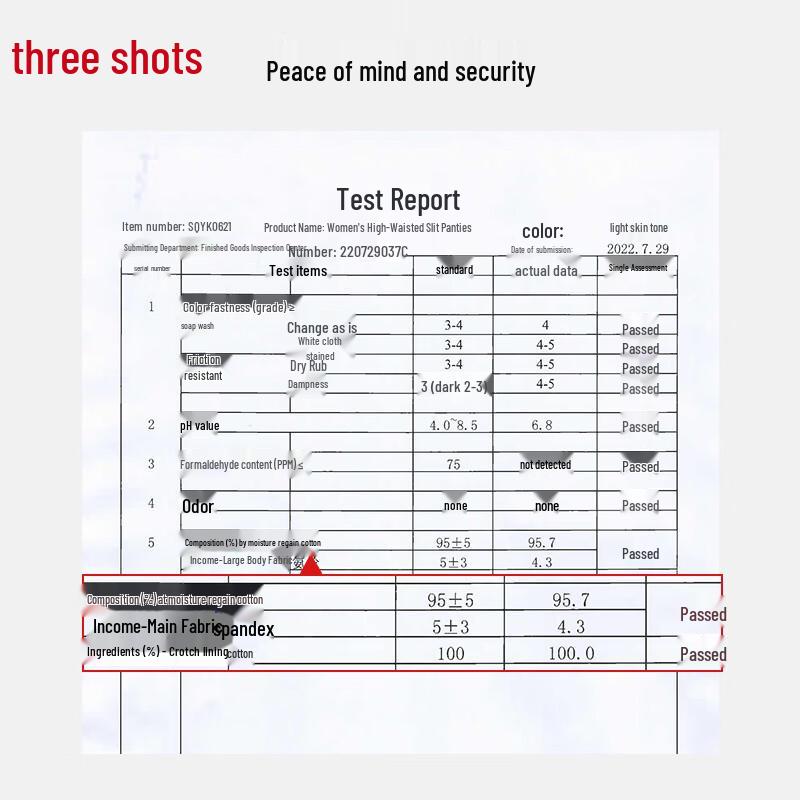 Sanqiang Women's Cotton Antibacterial Underwear 3-Pack