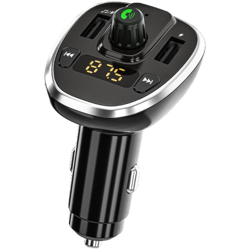 Bluetooth-compatible FM Transmitters for Car,Double USB Charging Car Adapters MP3 Music Player FM Car Kit Handsfree Call