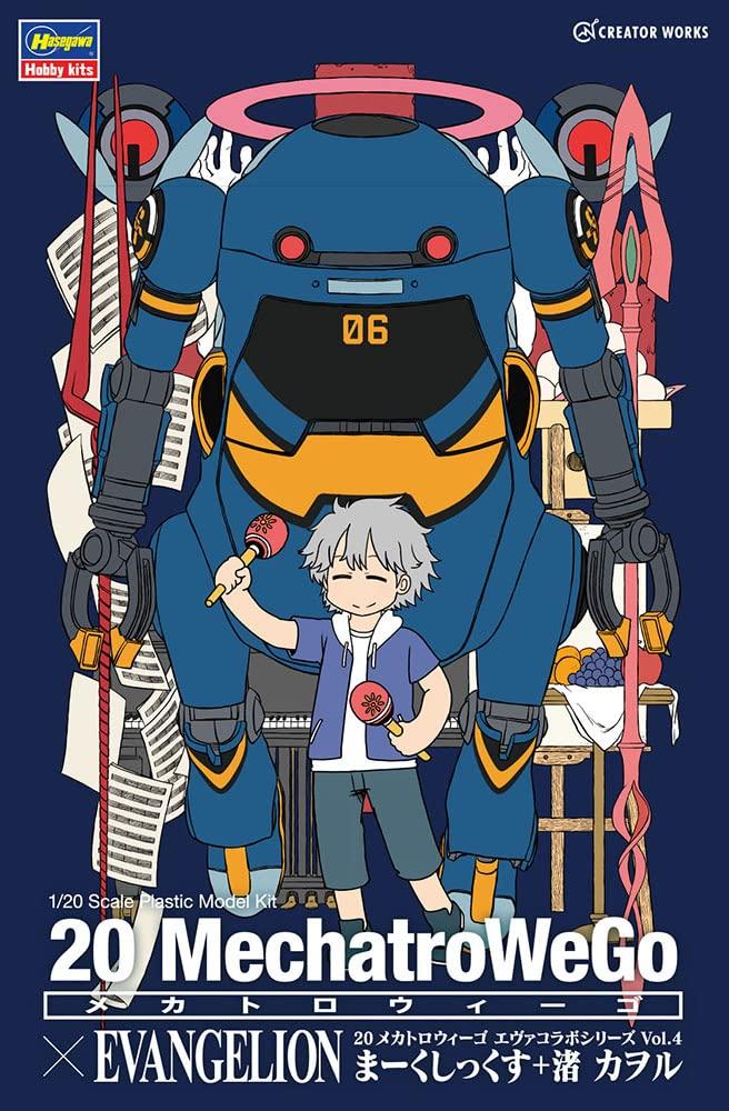 Hasegawa Mechatro Wego Eva Collaboration Series 4 Mark Six Kaworu Nagisa масштабная пластиковая модель SP510 Vol. + 1/20 цветовая кодировка