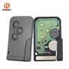 3 Button Remote Control Key PCB Ultrasonic Black Smart Key 433mhz ID46 Chip Car Accessories for Renault Megane Scenic 2003-2008